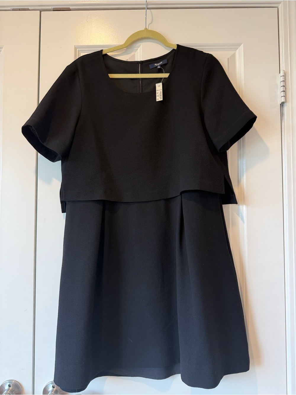 Madewell Black Layered Mini Dress
